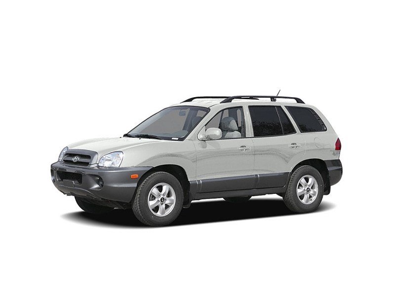 2006 Hyundai Santa Fe 4dr GL FWD 2.7L Auto Noble White  Shot 4