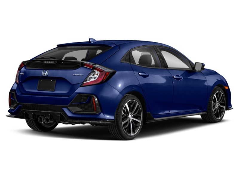 2020 Honda Civic Hatchback Sport CVT Aegean Blue Metallic  Shot 8