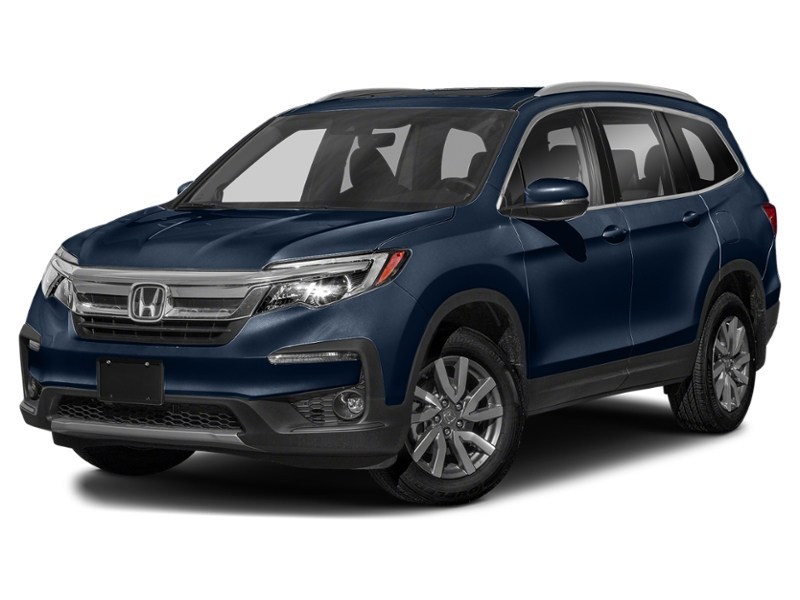 2021 Honda Pilot EX-L Navi AWD Obsidian Blue Pearl  Shot 10