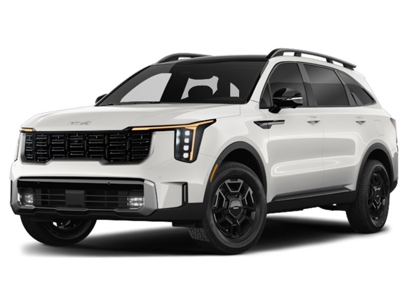 2025 Kia Sorento X-Pro/4.49%/DEMO/A/T TIRES/OLIVE INT/CPO ELIGIBLE Glacial White Pearl  Shot 2