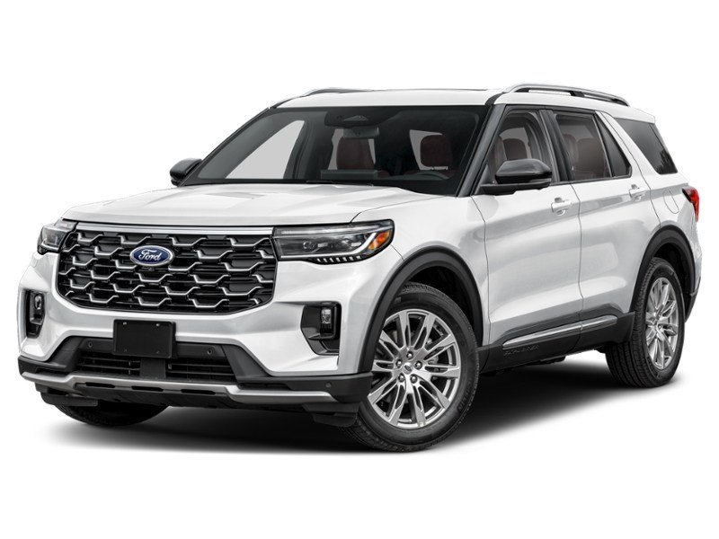 2026 Ford Explorer Platinum 4WD Space White Metallic  Shot 1