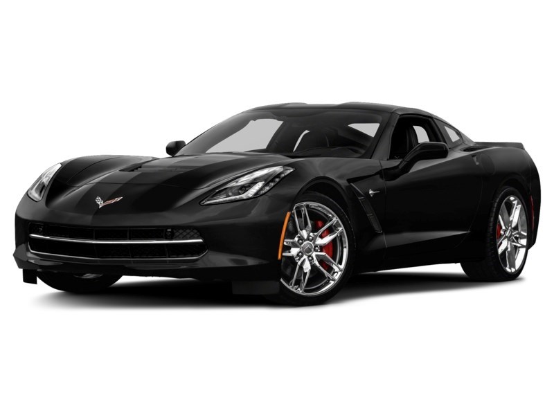 2015 Chevrolet Corvette 2dr Stingray Z51 Cpe w/3LT Black  Shot 1