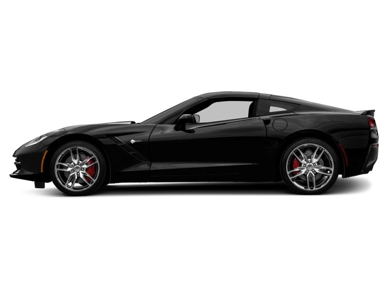 2015 Chevrolet Corvette 2dr Stingray Z51 Cpe w/3LT Black  Shot 3