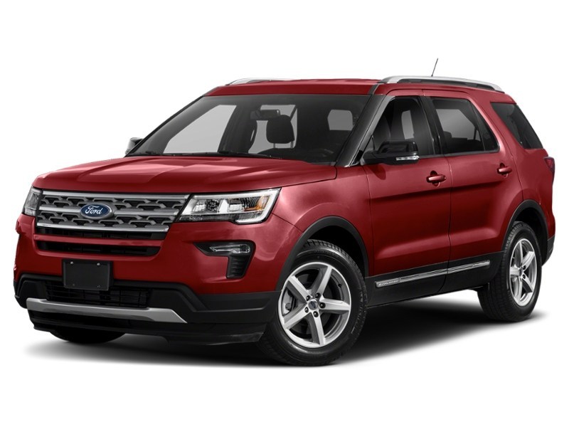2018 Ford Explorer XLT 4WD Ruby Red Metallic Tinted Clearcoat  Shot 58