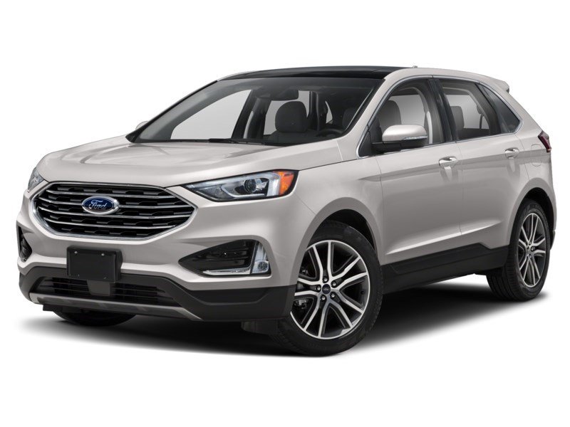 2019 Ford Edge Titanium AWD White Platinum Metallic Tri-Coat  Shot 1