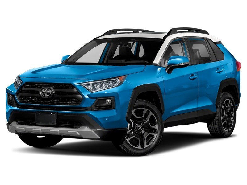 2019 Toyota RAV4 AWD Trail Blue Flame w/White Roof  Shot 10