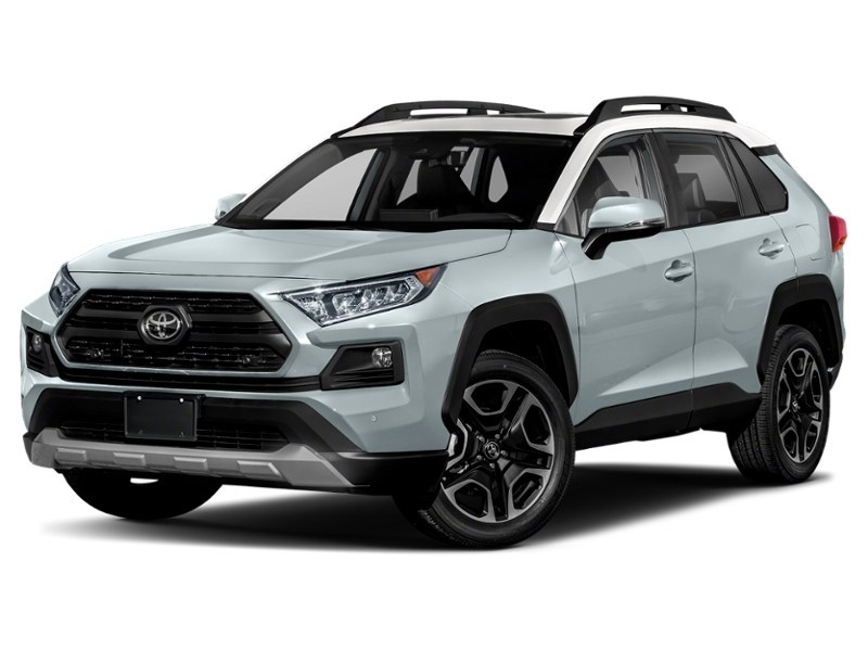 2019 Toyota RAV4 AWD Trail Lunar Rock w/White Roof  Shot 4