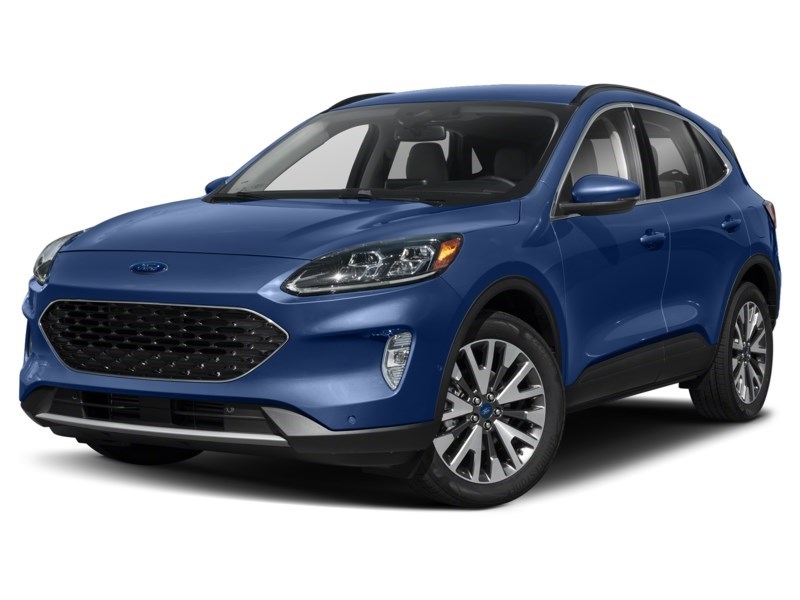 2022 Ford Escape Titanium Hybrid AWD Stone Blue Metallic  Shot 4