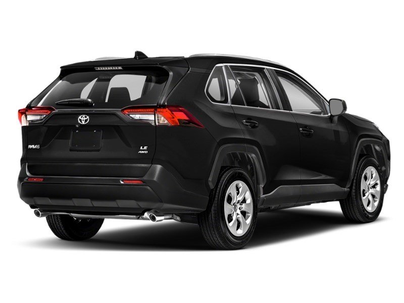 2021 Toyota RAV4 LE AWD Midnight Black Metallic  Shot 6