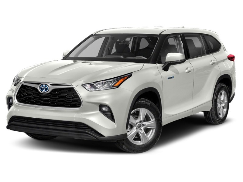 2021 Toyota Highlander Hybrid Hybrid XLE AWD Blizzard Pearl  Shot 4