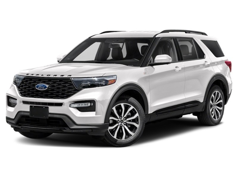 2022 Ford Explorer ST-Line 4WD Star White Metallic Tri-Coat  Shot 7