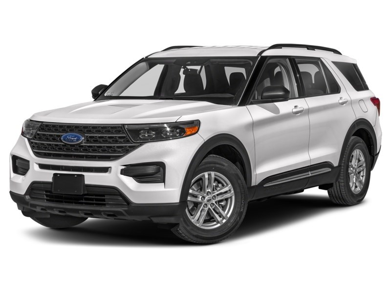 2023 Ford Explorer XLT 4WD Star White Metallic Tri-Coat  Shot 4