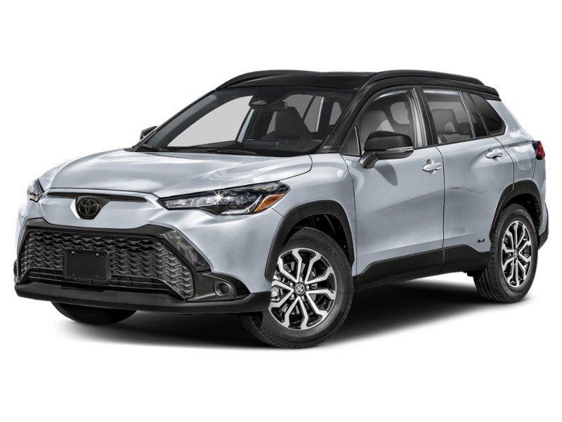 2024 Toyota Corolla Cross Hybrid Hybrid SE AWD Sonic Silver Metallic w/Black Roof  Shot 34